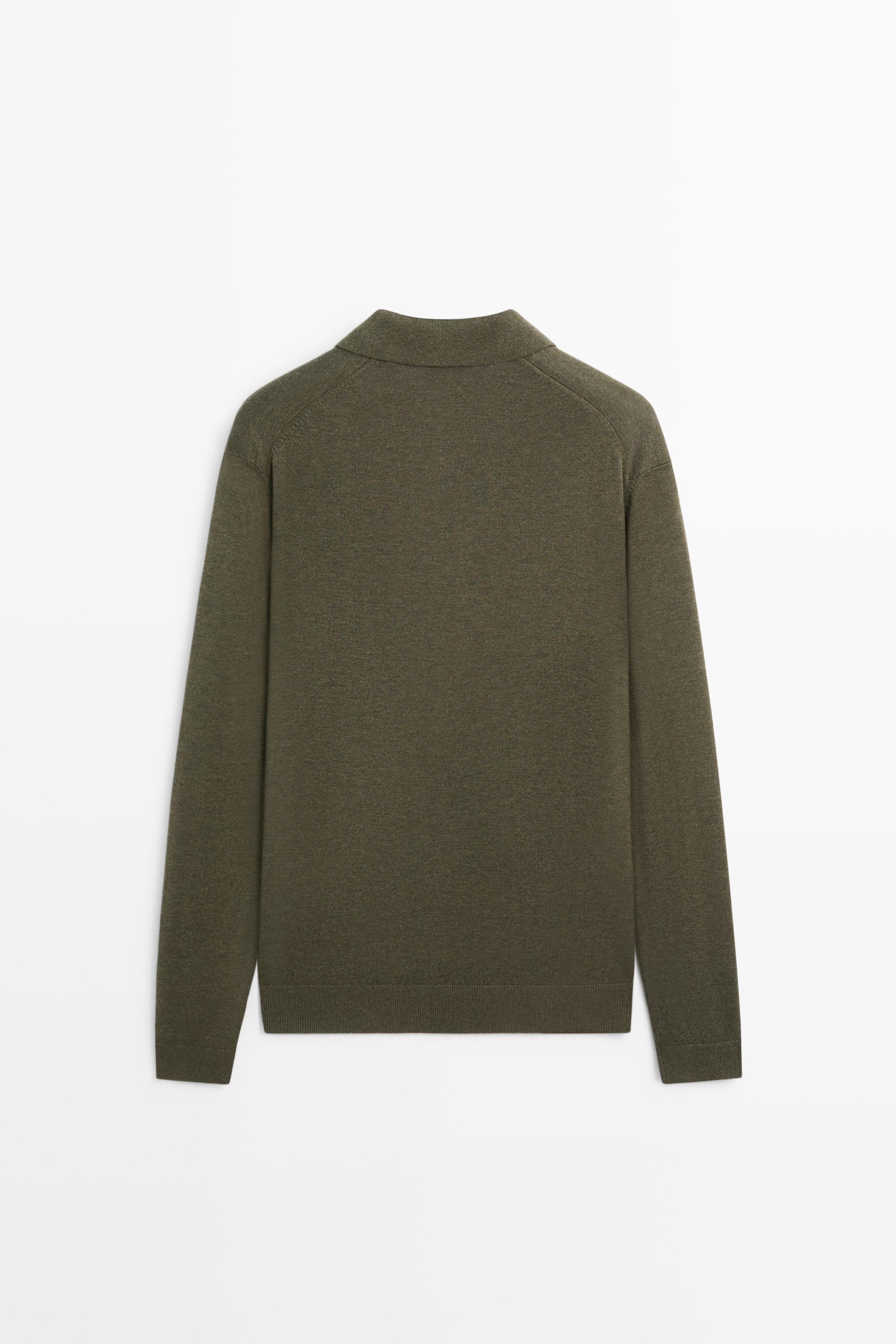 Pull en maille col polo